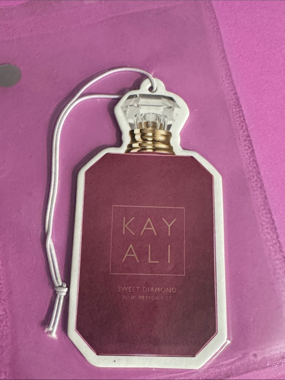 Kayali Sweet Diamond Air Freshener - Burgundy & Gold